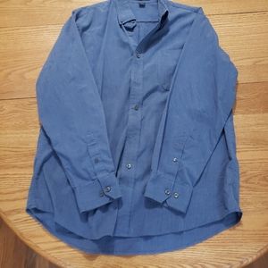 Mens Large Long Sleeve button down blue
